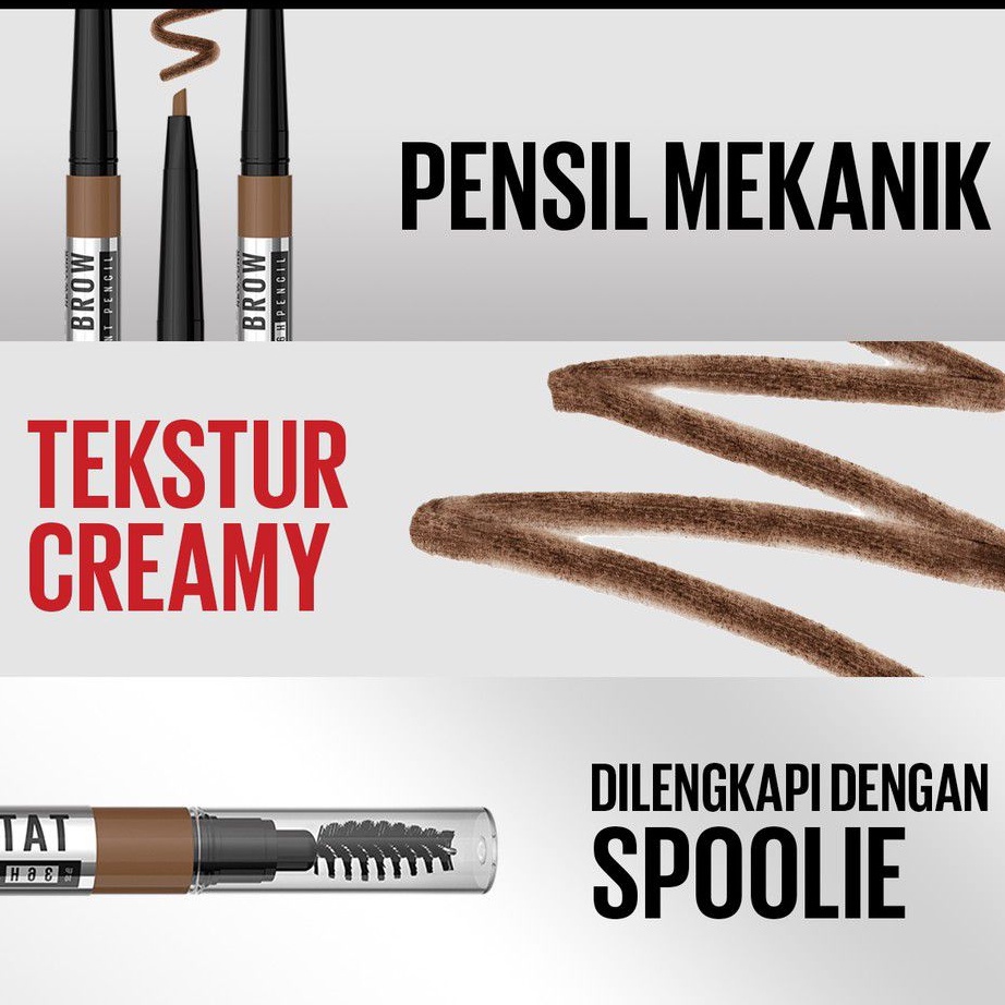 Maybelline Tattoo Brow 36H Pencil Pensil Alis