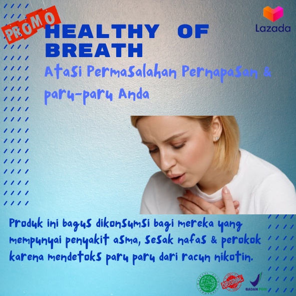 Healthy of Breath Perfect of Breath Obat Sesak Nafas dan Batuk Paling Ampuh TBC Asma Menahun Paru Pa