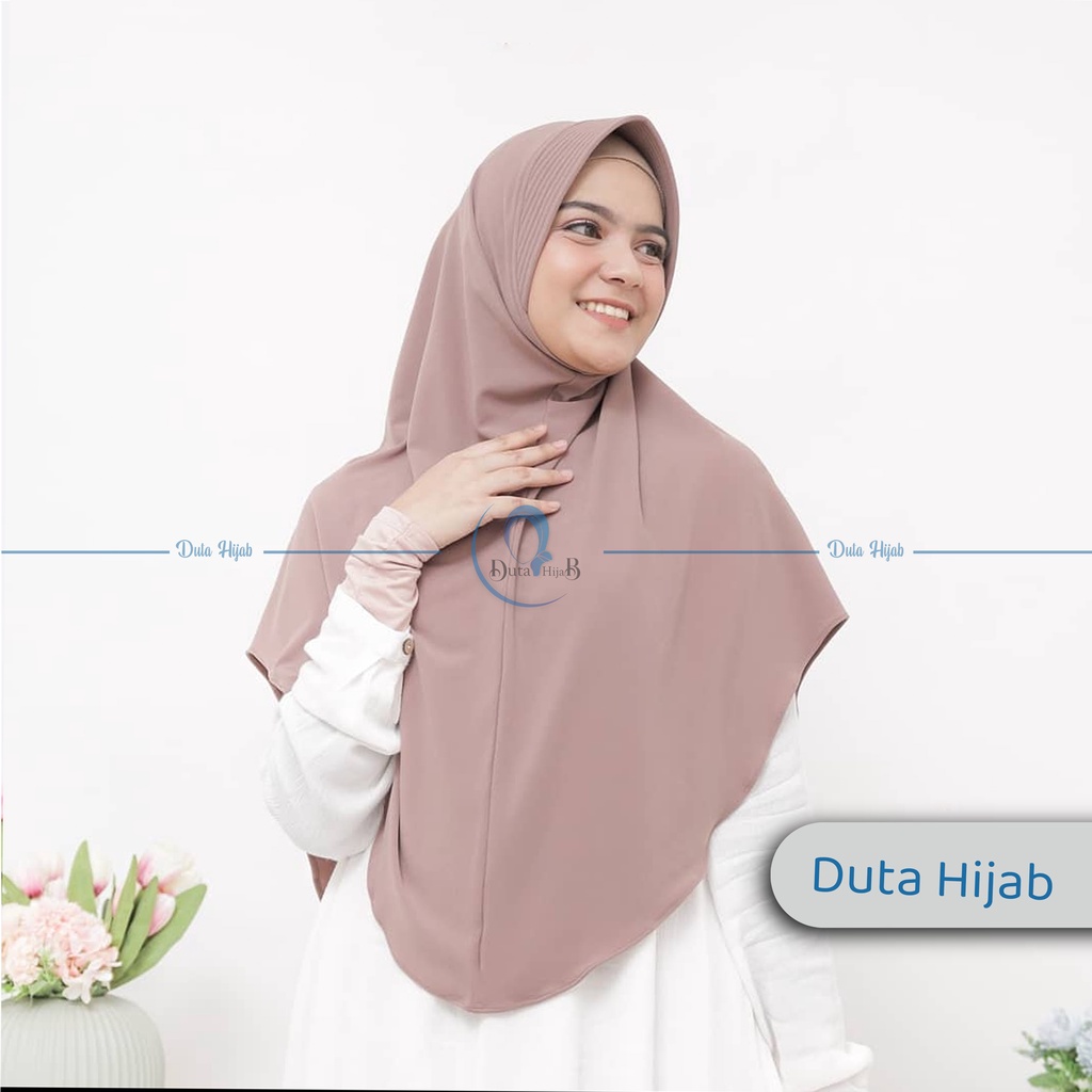 JILBAB INSTAN KHIMAR SPANDEX JERSEY UKURAN L PREMIUM HIGH QUALITY