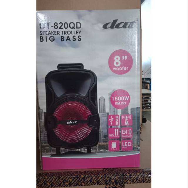 SPEAKER AKTIF 8 INCH PORTABLE DAT DT-820QD [TOLONG BACA DESKRIPSI] ⚠️ TRUSTED NO TIPU-TIPU ⚠️