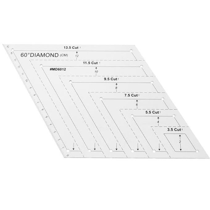 

Buruan Beli.. Md6012 Diamond Quilting Ruler Penggaris Patchwork Acrylic Transparan