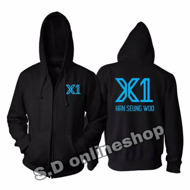 (cod)  jaket hoofie resleting kpop X1 request nama