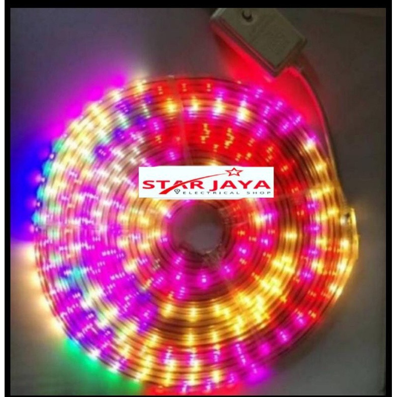 LAMPU LED STRIP LIGHT WARNA WARNI/RGB 2835 220V 8 meter