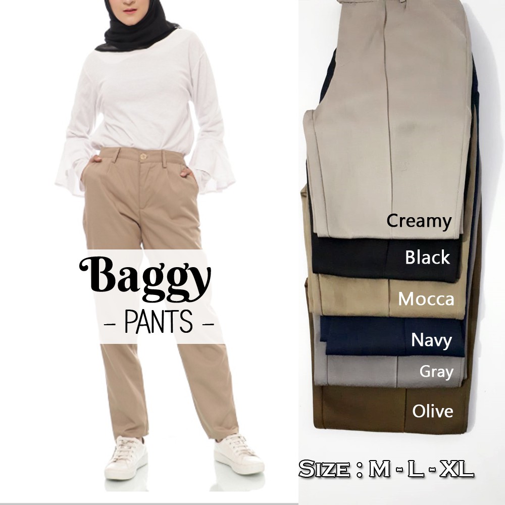  Baggy  pants  Wanita Celana  Panjang Kerja Wanita Premium 