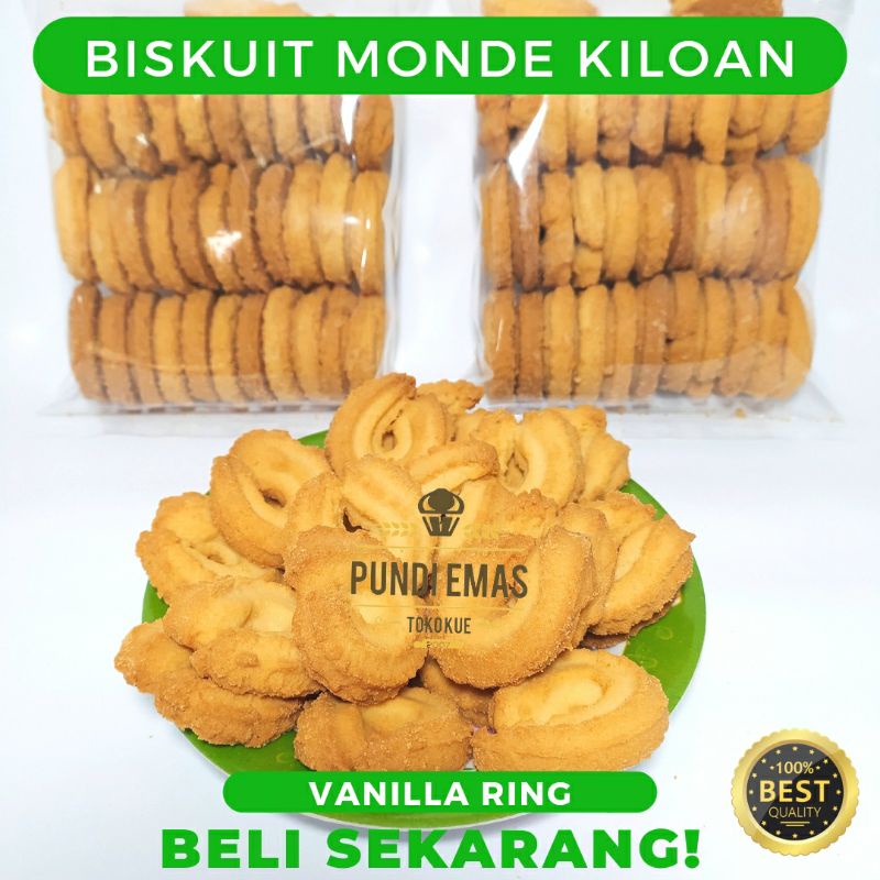 Biskuit Vanilla Ring Kiloan 250 Gram / Danies Terlaris