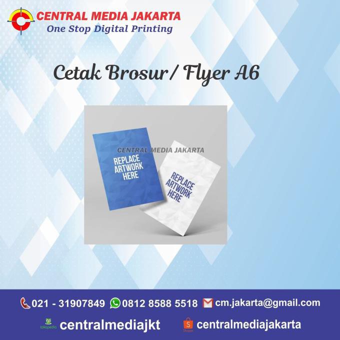 

Cetak Brosur A6 Full Color - CETAK 1 SISI
