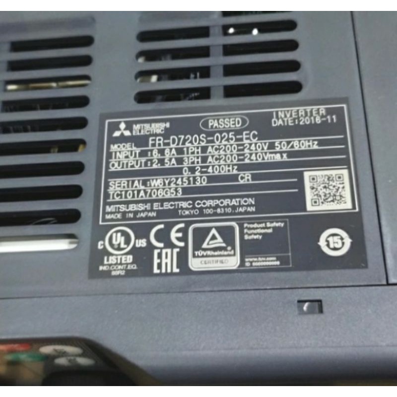 INVERTER FR-D720S-025-EC MITSUBISHI