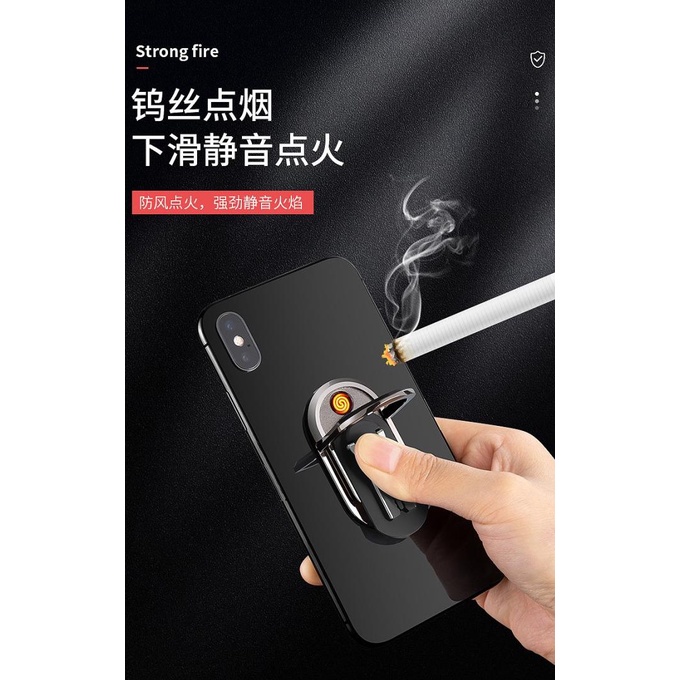 KOREK API ELEKTRIK USB BISA DI CHARGER RING HOLDER HANDPHONE