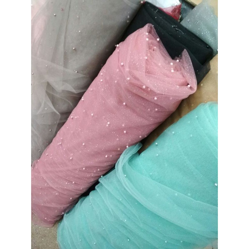 kain tile Mutiara/bahan tile kebaya