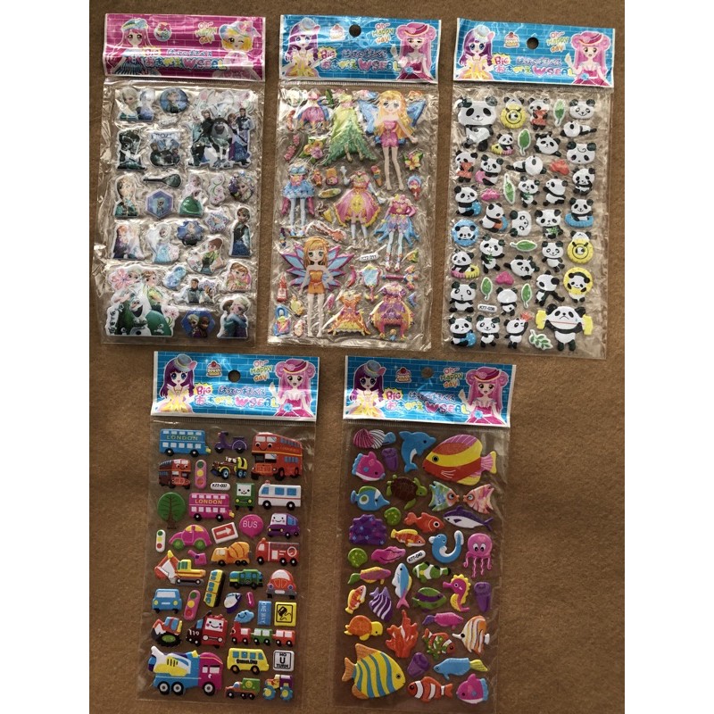 

EMBOSSED STICKER/STICKER TIMBUL BUAT ANAK2