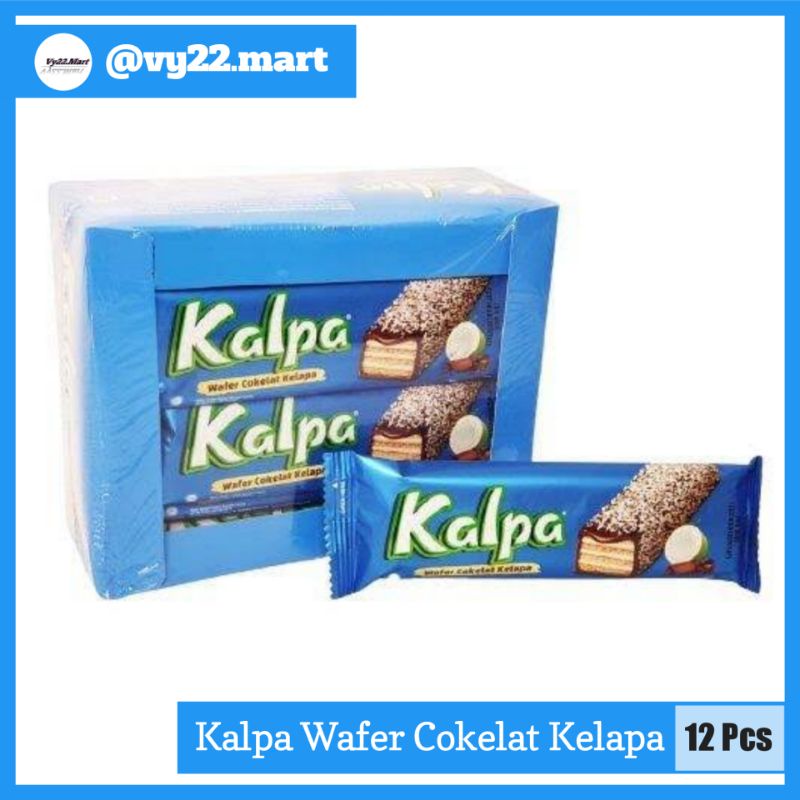 

Kalpa Wafer Cokelat dengan Taburan Kelapa isi 12Pcs