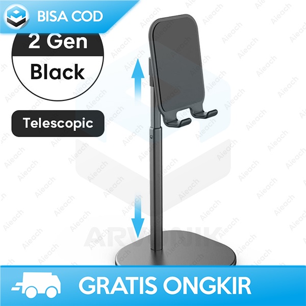 PHONE HOLDER STANDING 18 CM DESKTOP SUPPORT DUDUKAN HP ADJUSTABLE K2