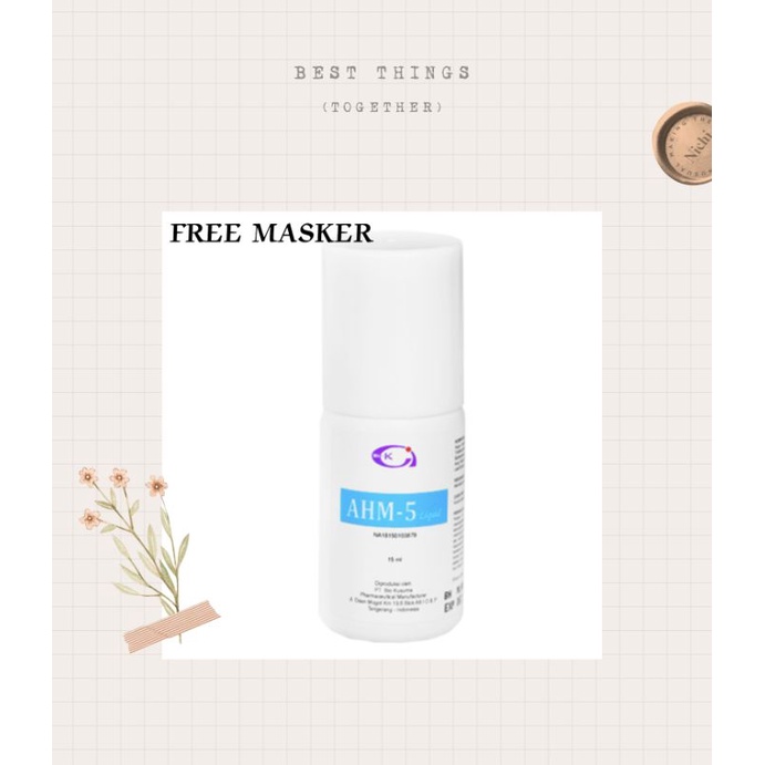BIO KUSUMA SERUM AHM 5 UNTUK MENCERAHKAN DAN MELEMBABKAN 15ml