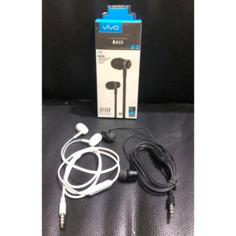 PROMO!!! Hf Handsfree Headset AS07 VIVO Super Bass Murah Meriah