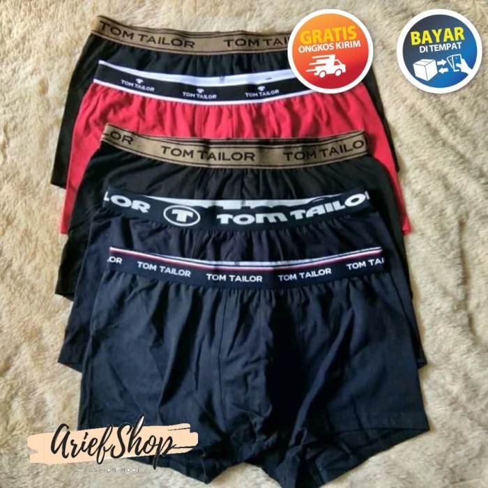 6 pcs BOXER TOM TAILOR TERLARIS lebih hemat Boxer Tom Taylor - S
