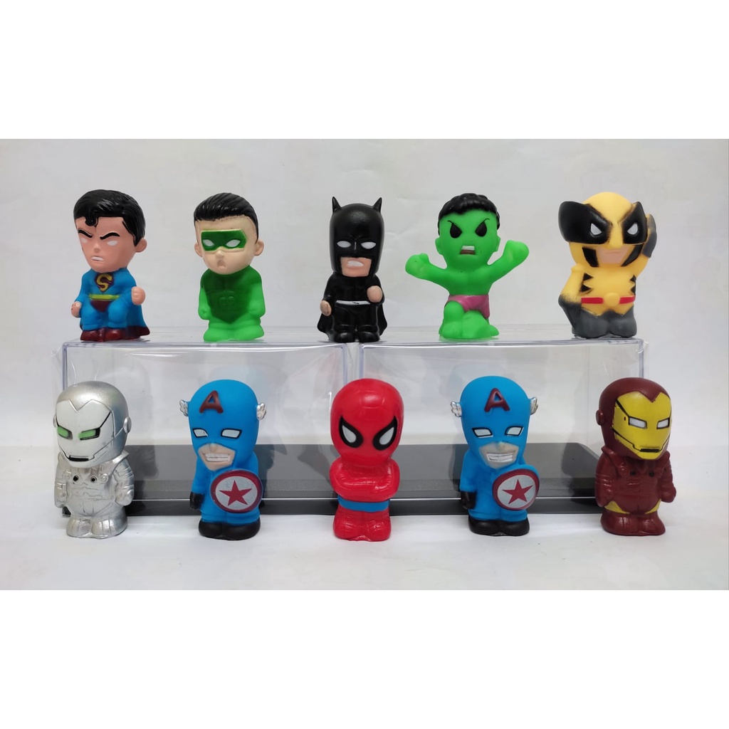 Topper Kue Super Hero Avengers Marvel DC Figure set 10