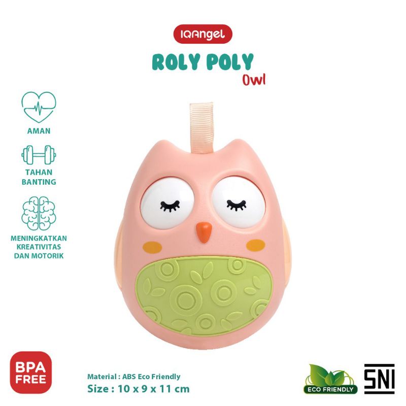 IQ Angel Roly Poly Owl toy / mainan kerincing