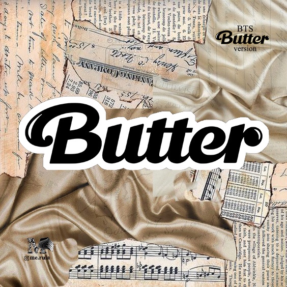 Sticker Illustration Butter BTS