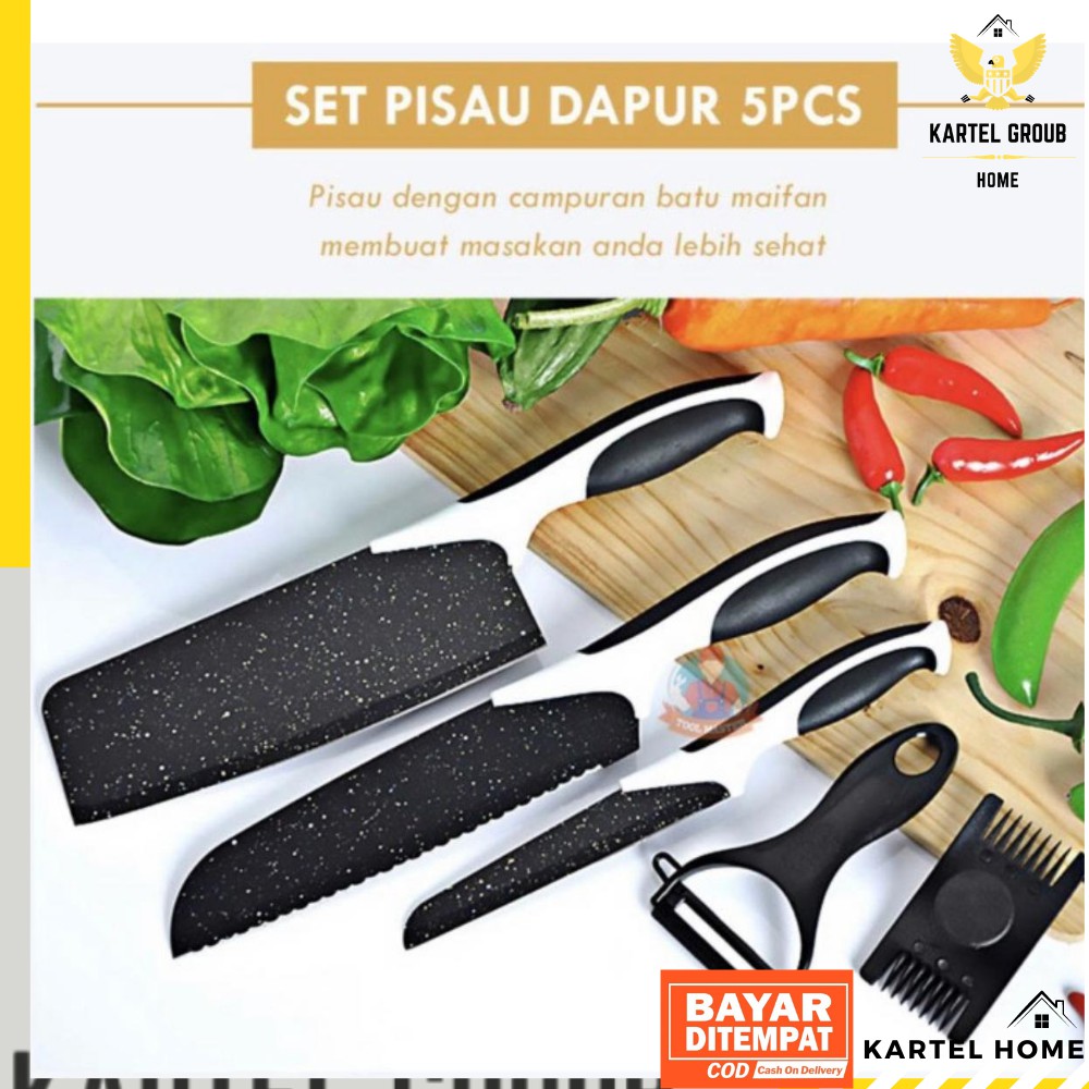 Home Pisau Set Keramik Sultan 5in1