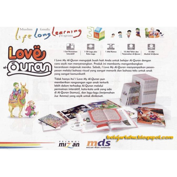 READY BAYAR DITEMPAT Buku I Love My AL Quran - Mizan Set Book TERUJI Kode 742