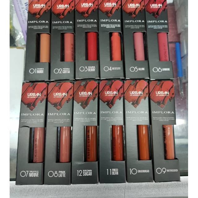 LIPCREAM IMPLORA Urban Lip Cream Matte Original BPOM