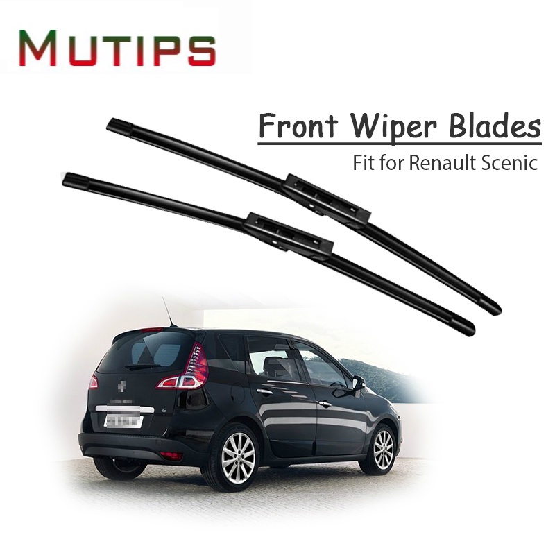 1 Set Karet Wiper Kaca Depan Mobil Untuk Renault Scenic MK2 MK3 MK4 2016 2015-2002