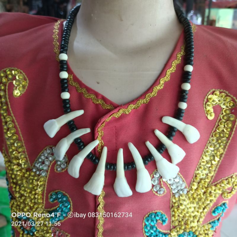 Kalung Etnik Dayak. Aksesoris dayak
