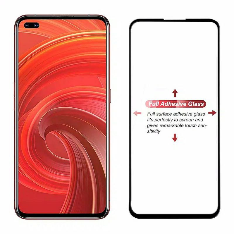 Tempered Glass Colour Oppo Realme 6 pro 9D Premium Quality