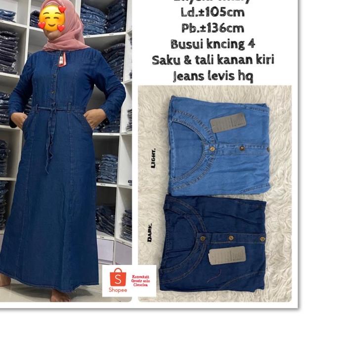 MALL ALUNA GAMIS JEANS || DRESS JEANS BUSUI ✔✔✔