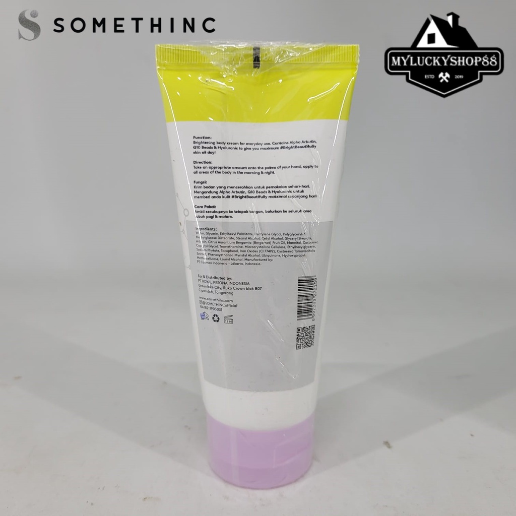 Somethinc Skin Goals Brightening Body Creme Cream Mencerahkan Kulit