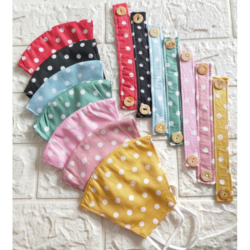 MASKER SET KONEKTOR KAIN POLKA