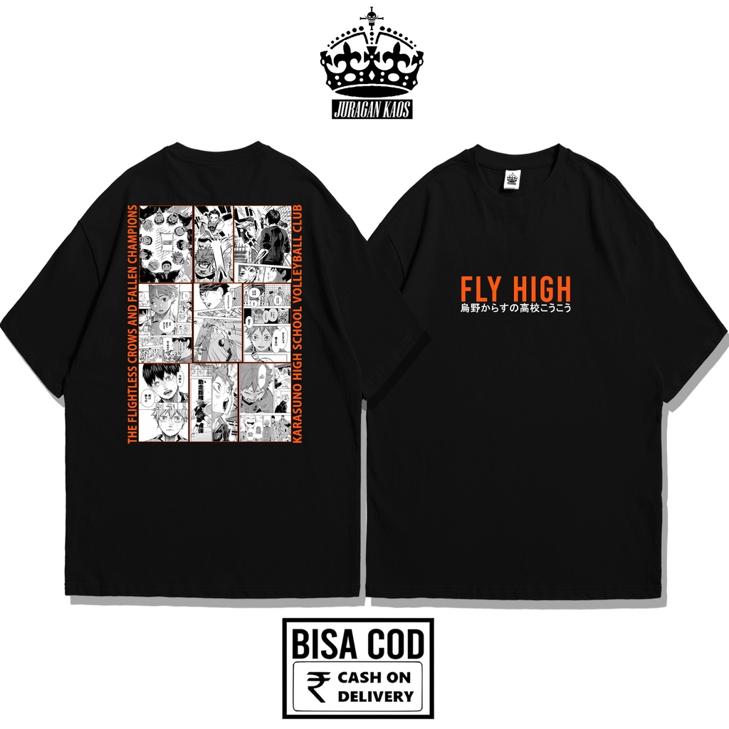 Kaos HAIKYUU MANGA PANEL Original Cloth Kaos Anime Murah Kaos Distro Jepang Pria Wanita Baju Kaos Wi