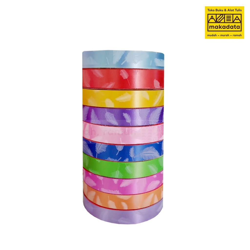 

PITA KADO / PITA RIBBON MOTIF (10 ROLL) MURAH