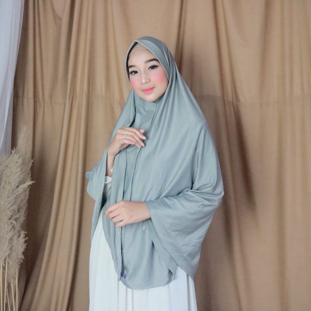 Hijab Instan Jersey Polos Pet Zaina Jumbo By Kalisha