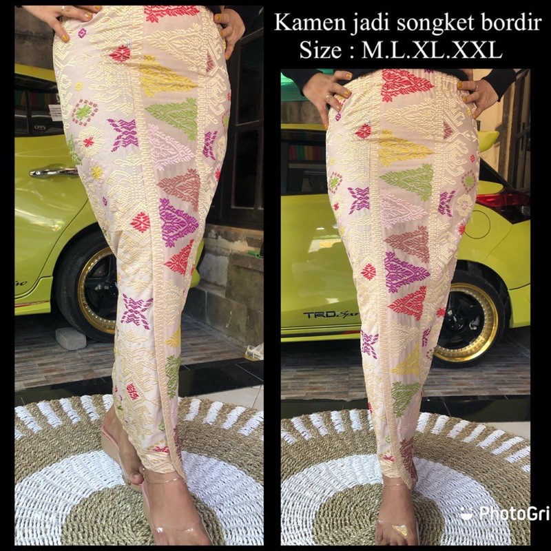 Rok jadi songket bordir