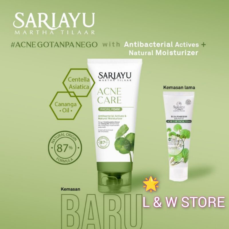 SARIAYU ACNE CARE FACIAL FOAM 75gr