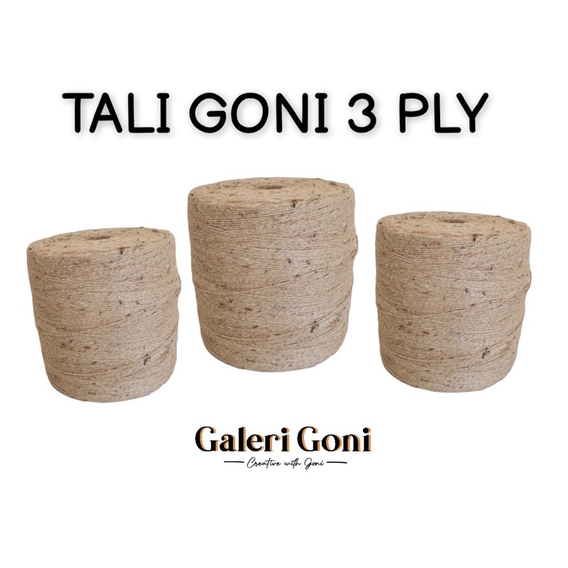 Jual Tali Rami/Goni Ukuran 3 PLY Panjang ±50 Meter | Tali Rami Gulungan ...