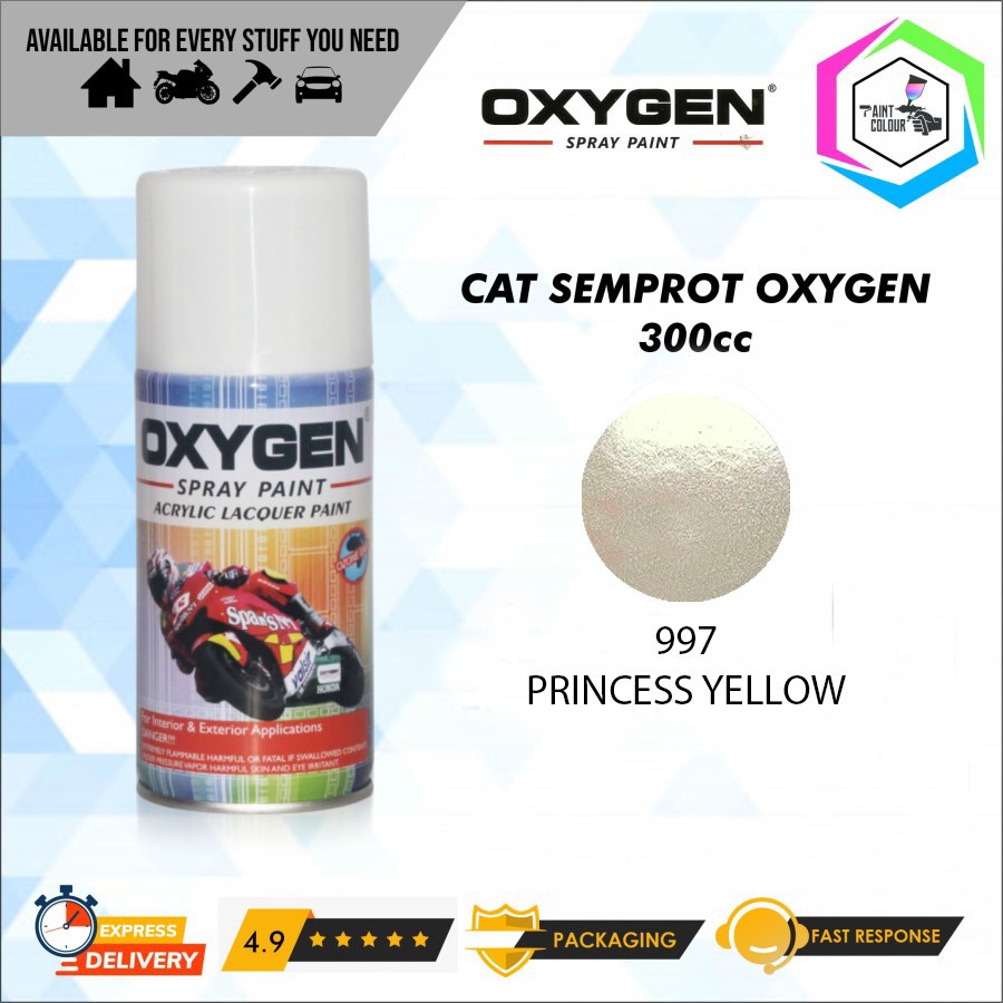 Cat Semprot / Pylox OXYGEN - 997 Princess Yellow