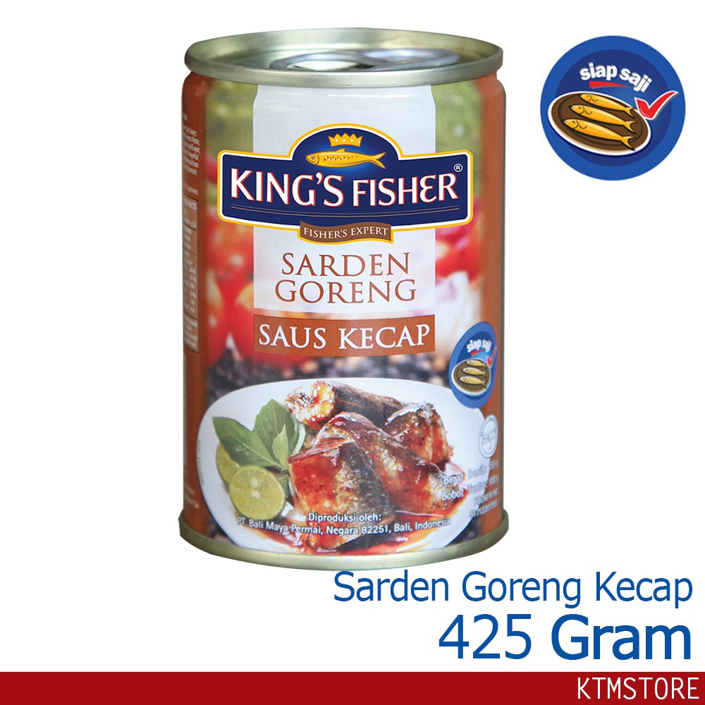 

KtmStore King's Fisher Sarden goreng saus kecap 425g Makanan Kaleng kings fisher