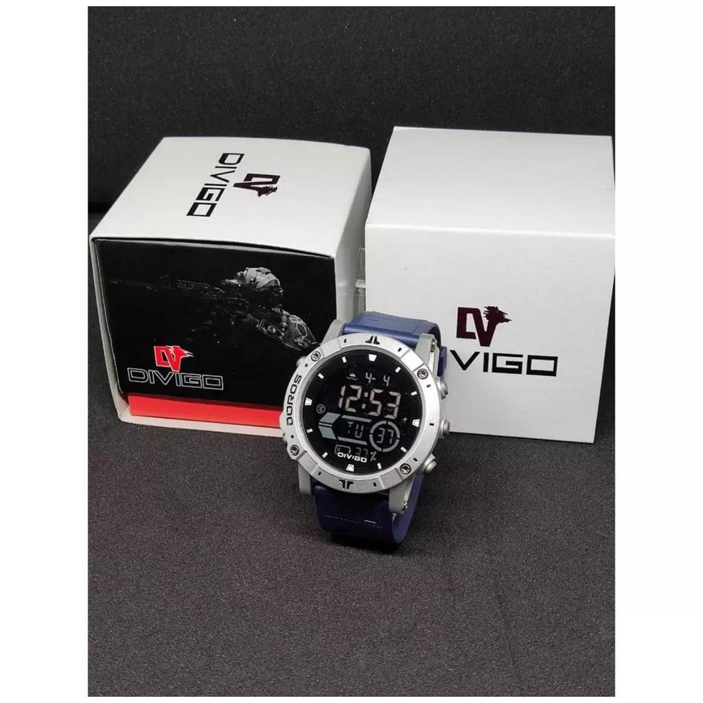 Jam Tangan Digital Pria Water Resistant 3ATM High Quality DV-8386