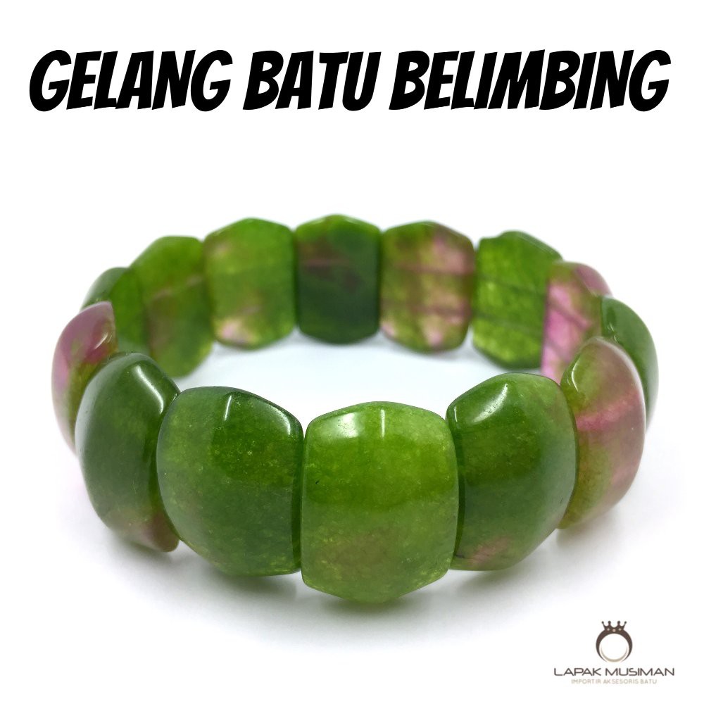 [Bayar di Tempat] GELANG PRIA WANITA BATU BELIMBING KUALITAS IMPORT