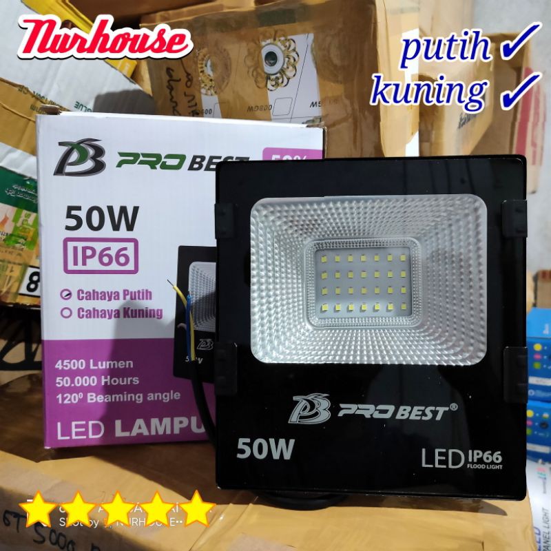 lampu sorot 50 watt led flood light outdoor IP66 lampu tembak