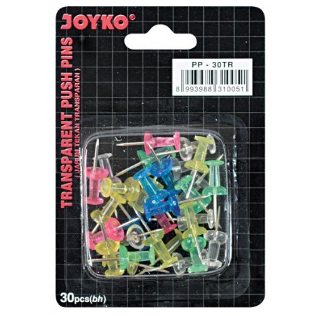 Push Pin TR-30 Joyko Transparant