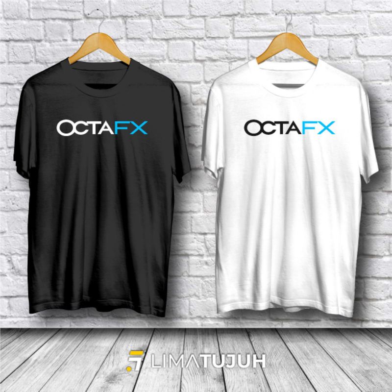 Kaos Baju Octafx logo Bahan Premium RH