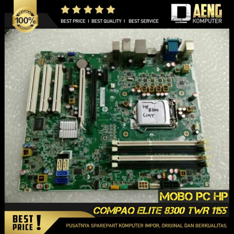 MOBO PC Motherboard HP build up Hp compaq Elite 8300 TWR 1155 Original Murah