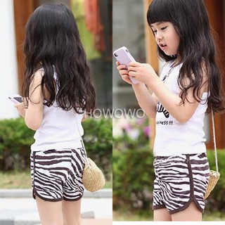 Setelan Kaos  T shirt Lengan Pendek celana Motif Zebra  