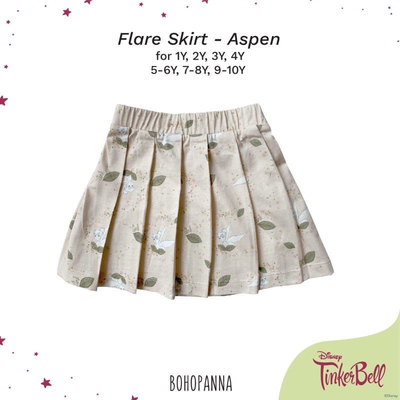 Bohopanna Flare Skirt Disney TinkerBell // Rok Anak Perempuan