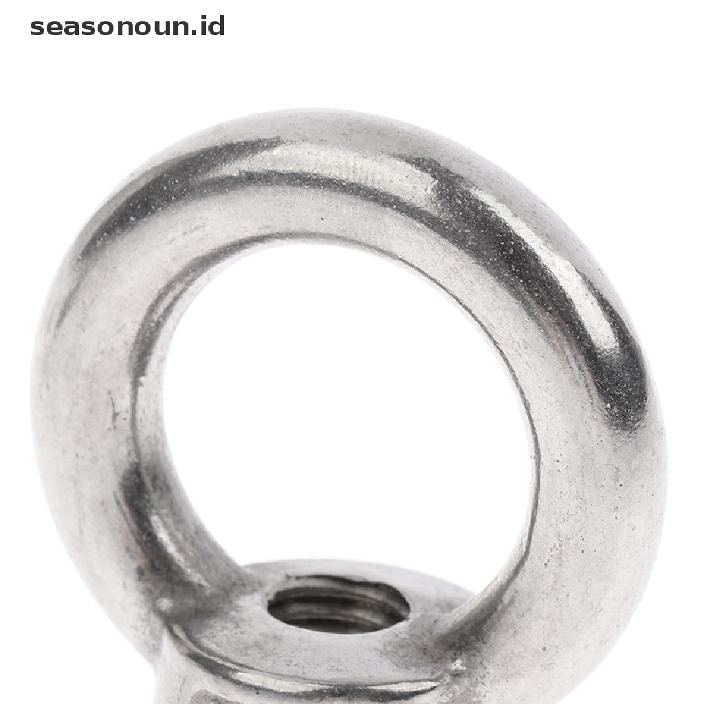 【seasonoun】 2Pcs Lifting Eye Nuts/Screw Ring Eyebolt Ring Hooking Nut Screws M3 -M12 ID