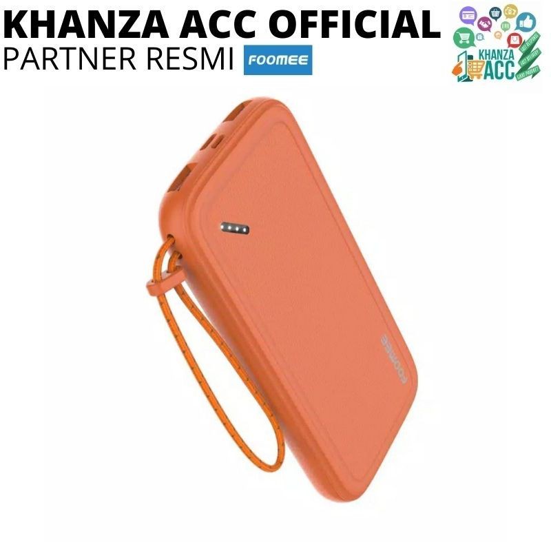 KHANZAACC Foomee PowerBank AU10 10000mAh Dual USB Output dan Input