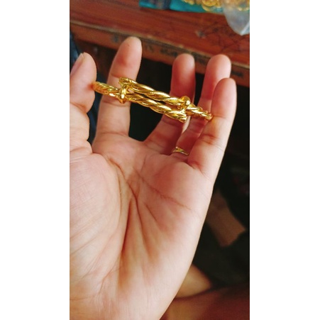 Gelang Replika emas 24k, cantik mewah, free size